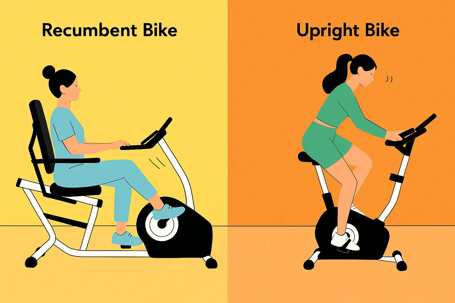 recumbent bike vs upright bike