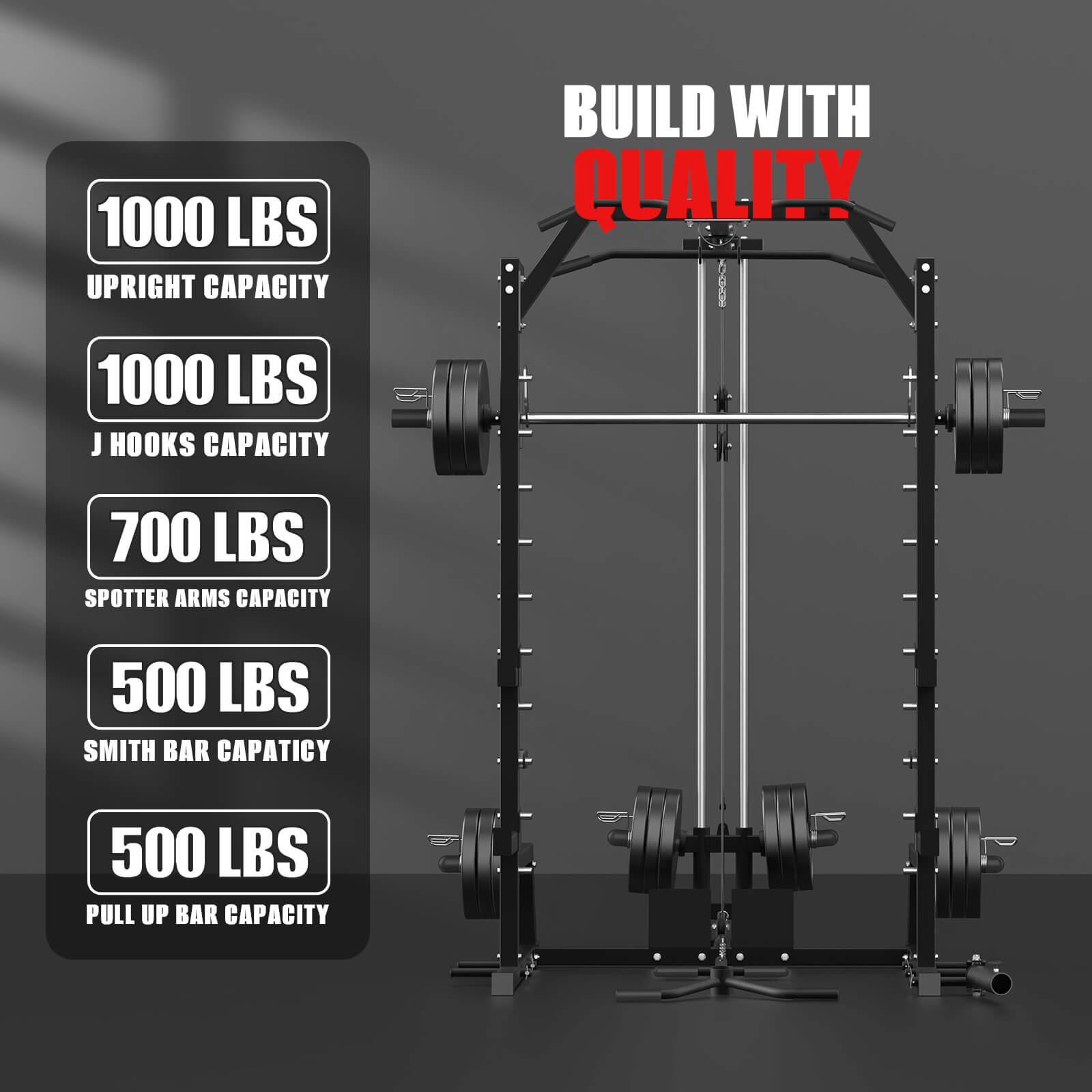 GW1000 is best smith machine for home gym due to its quality