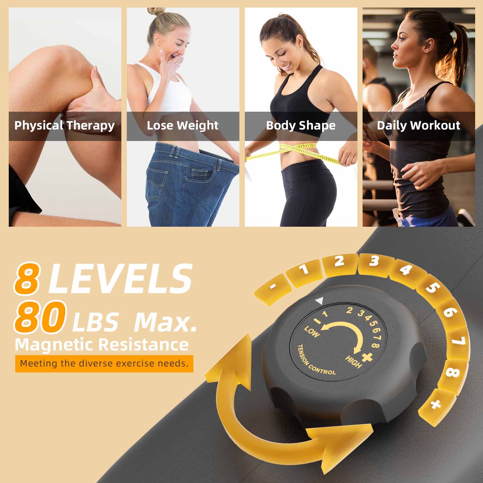 recumbent bike benefits includes physical therapy, weight loss, body shape and daily workout.