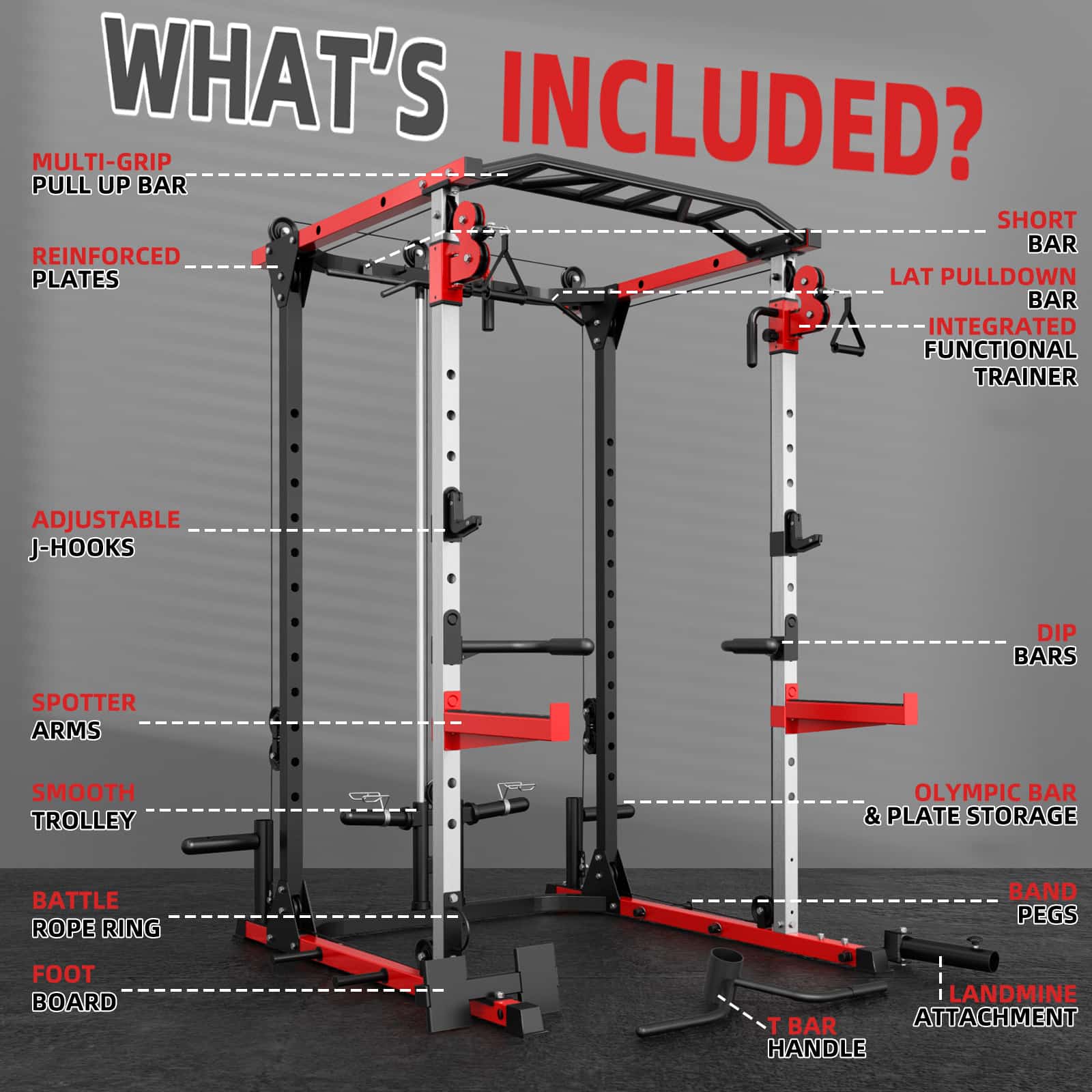 what's included in a best power rack?