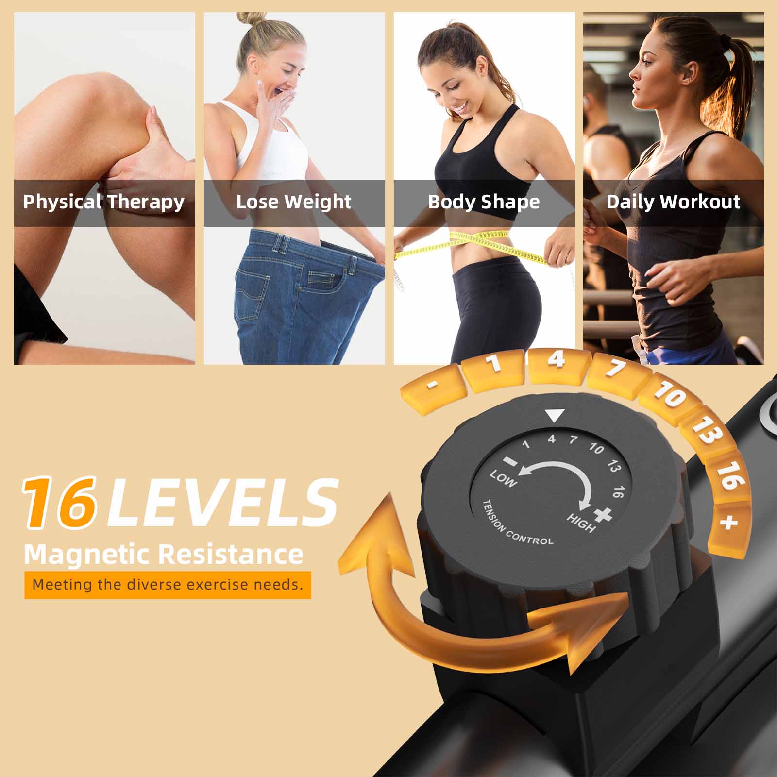 recumbent bike benefits includes weight loss and physical therapy.