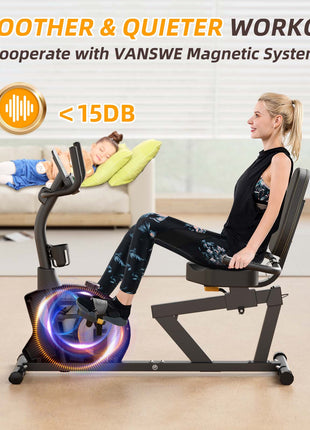a recumbent stationary bike only make 15DB noise during workouts.