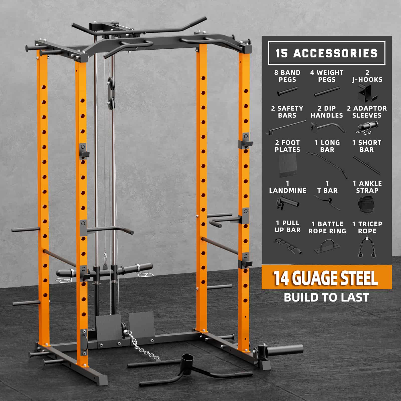 Barbell Power Rack Pegs Build Limitless® Weight Storage Pegs (Pair