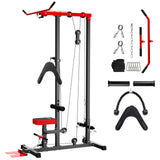 Vanswe Lat Pulldown Machine 3-in-1 Pulley System for Home Gym