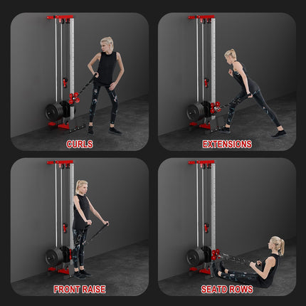 VANSWE Squat Rack | Black and Red