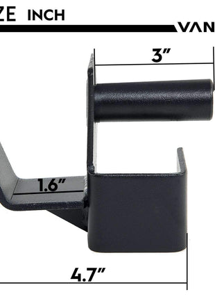 J-Hooks Barbell Holder for 2x2 inches Square Tube Power Rack(Pair) Vanswe 