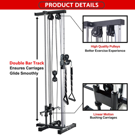 New Home Gym Wall Mount Cable Station| Vanswe