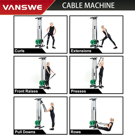 New Home Gym Wall Mount Cable Station| Vanswe