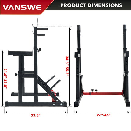 Vanswe 550 lbs Capacity Squat Rack | SR003